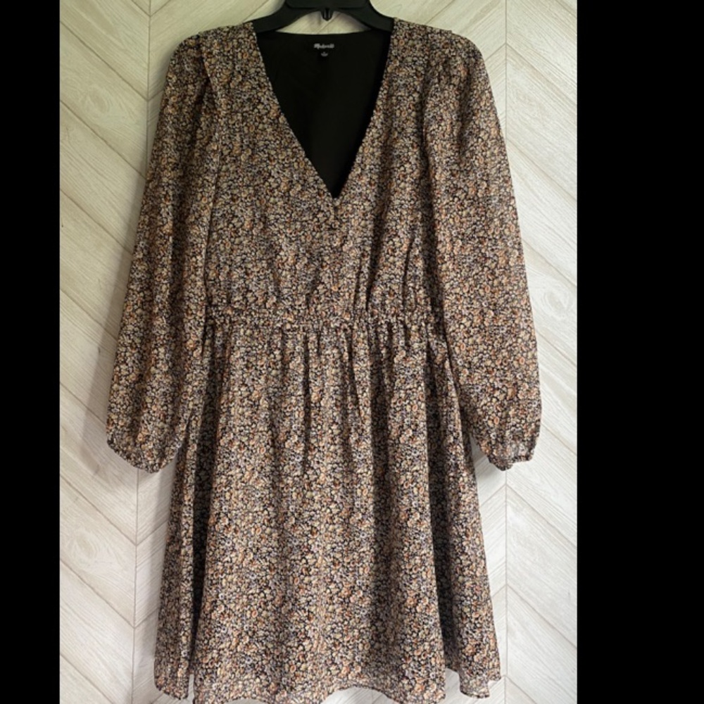 Madewell Georgette dress floral dress small